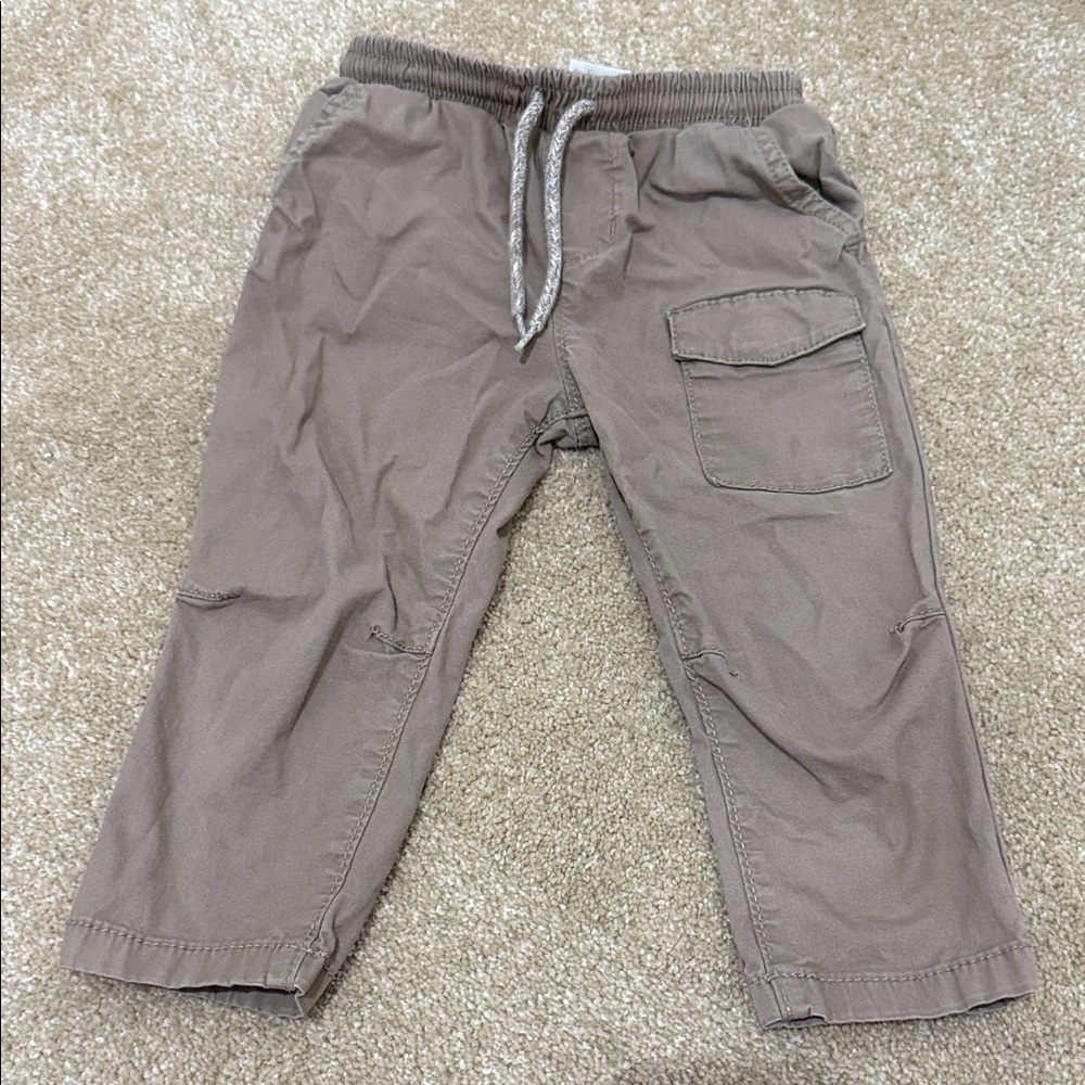 Baby Drawstring Pants with Reinforced Knees